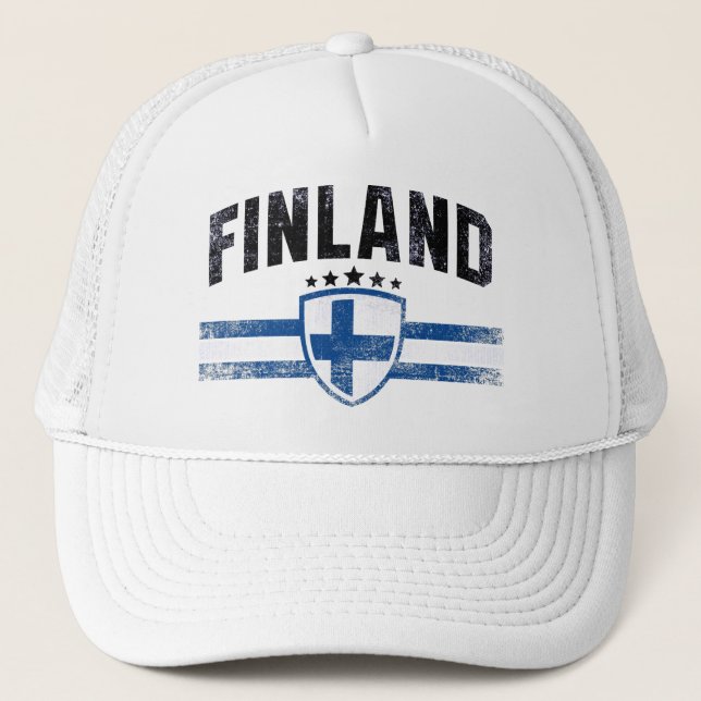 Finland Truckerkappe (Vorderseite)
