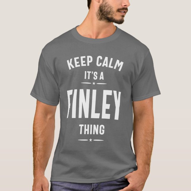 Finley Personalisiert Name Birthday Gift T-Shirt (Vorderseite)