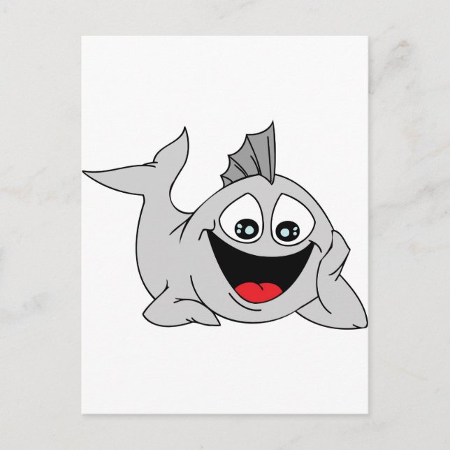 Finley the Friendly Fish Postkarte (Vorderseite)