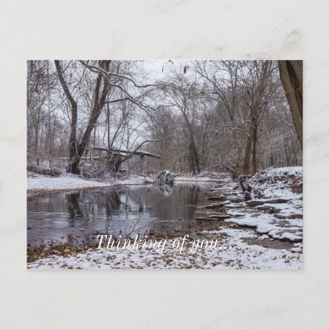 Finley Winter Snow Denken Sie an Sie Postkarte (Vorderseite)