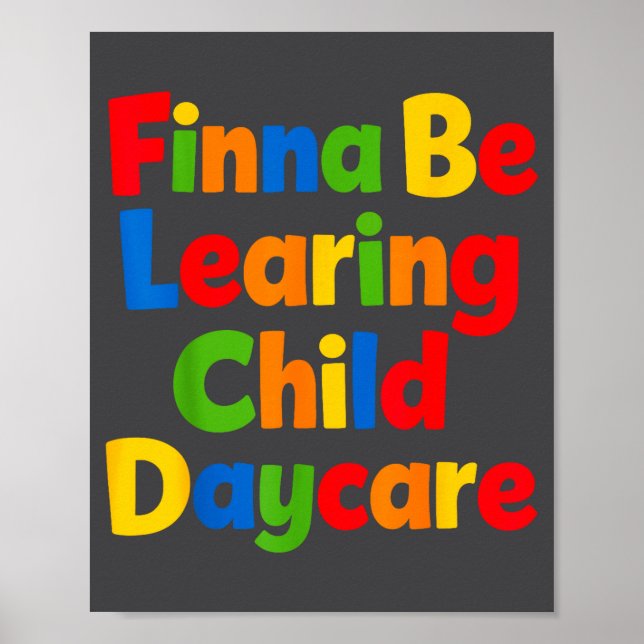 Finna Be Learing Child Tagesstätte Qualitätslernen Poster (Vorne)