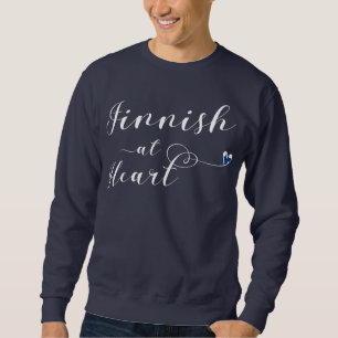 Finnisch am Herz-Sweatshirt, Finnland Sweatshirt