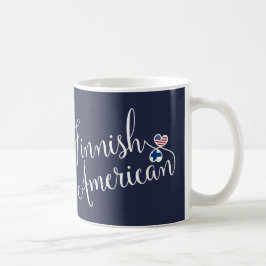 Finnisch American Entwined Hearts Tasse