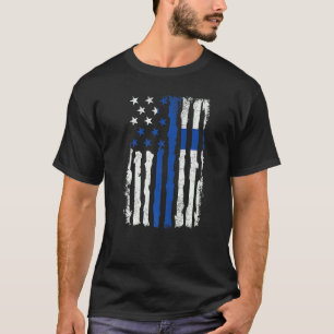 Finnisch American Pride USA Flag Finnland Wurzeln T-Shirt
