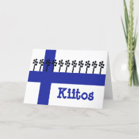 Finnisch Dankeschön Karte