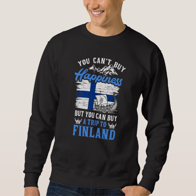 Finnisch Skandinavien Finn Finnland Susi Suomi Lap Sweatshirt (Vorderseite)