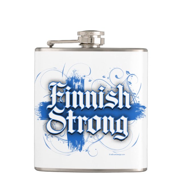 Finnisch Strong (Finnland) Flachmann (Vorderseite)