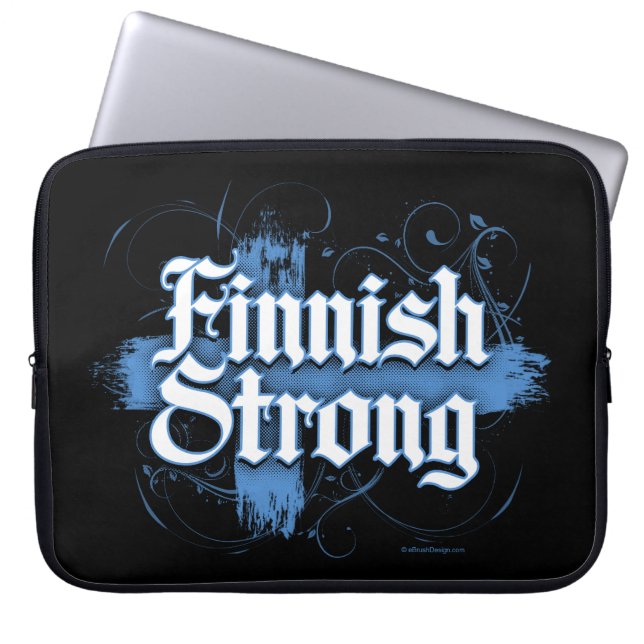 Finnisch Strong (Finnland) Laptopschutzhülle (Vorderseite)