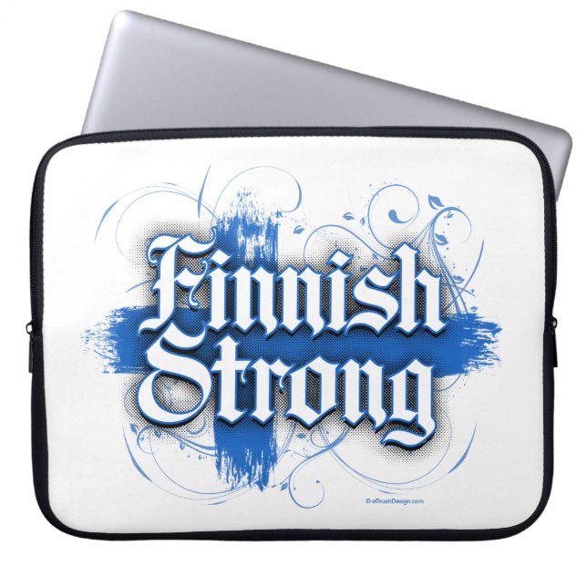 Finnisch Strong (Finnland) Laptopschutzhülle (Vorderseite)