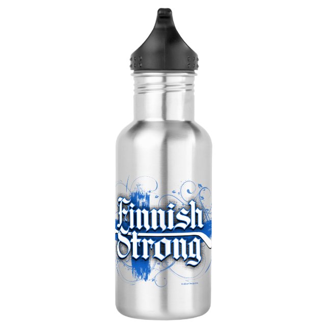 Finnisch Strong (Hockey) Edelstahlflasche (Rechts)