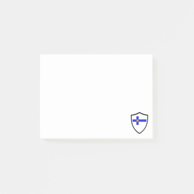 Finnische Fahne Post-it Klebezettel (Vorderseite)