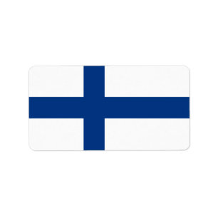 Finnische Flagge Adressaufkleber