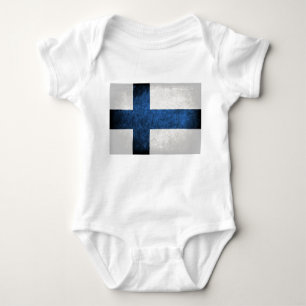 Finnische Flagge Baby Strampler