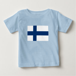 Finnische Flagge Baby T-shirt