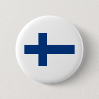 Finnische Flagge Button