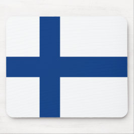 Finnische Flagge (Finnland) Mousepad