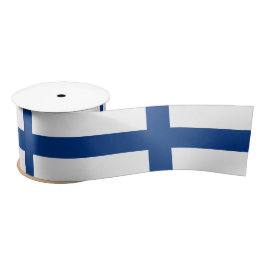 Finnische Flagge (Finnland) Satinband
