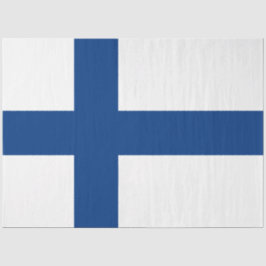 Finnische Flagge (Finnland) Seidenpapier