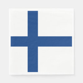 Finnische Flagge (Finnland) Serviette