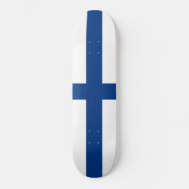 Finnische Flagge (Finnland) Skateboard