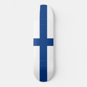 Finnische Flagge (Finnland) Skateboard