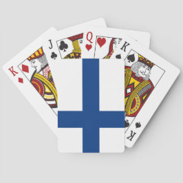 Finnische Flagge (Finnland) Spielkarten