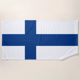 Finnische Flagge (Finnland) Strandtuch