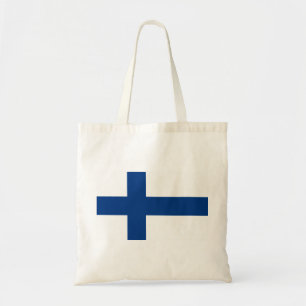 Finnische Flagge (Finnland) Tote Beutel Tragetasche
