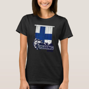 Finnische Flagge: Fischerei auf Suomi Suomi T-Shirt