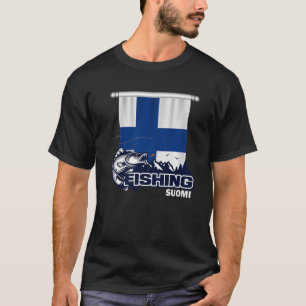 Finnische Flagge - Fischerei in der Suomi-Fischere T-Shirt