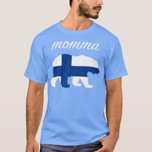 Finnische Flagge für Momma Bear Finland Premium T-Shirt