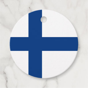 Finnische Flagge Geschenkanhänger