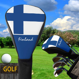 Finnische Flagge & Golf Finnland - Sportarten /Klu Headcover