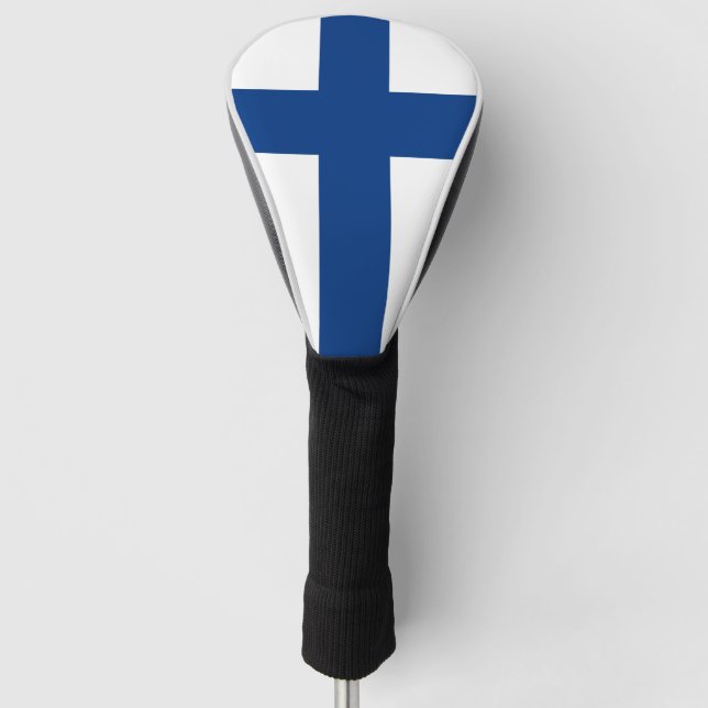 Finnische Flagge Golf Headcover (Vorderseite)
