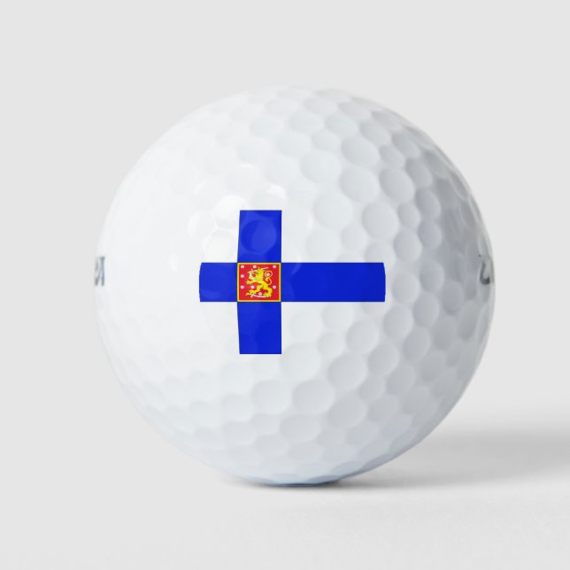 Finnische Flagge Golfball (Vorderseite)