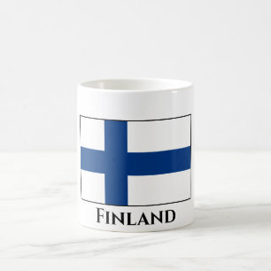 Finnische Flagge Kaffeetasse