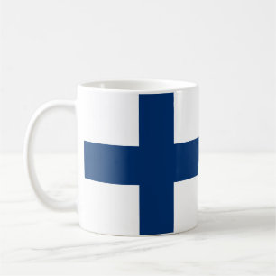 Finnische Flagge Kaffeetasse