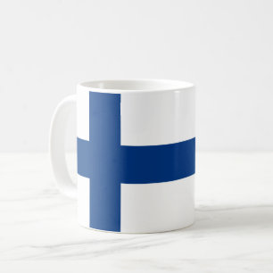 Finnische Flagge Kaffeetasse