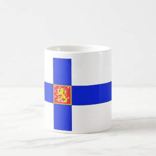 Finnische Flagge Kaffeetasse