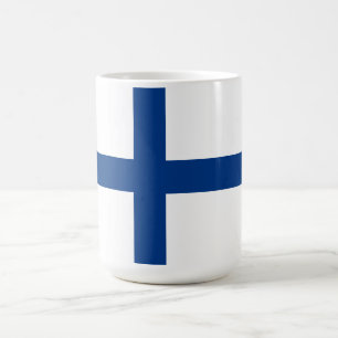 Finnische Flagge Kaffeetasse