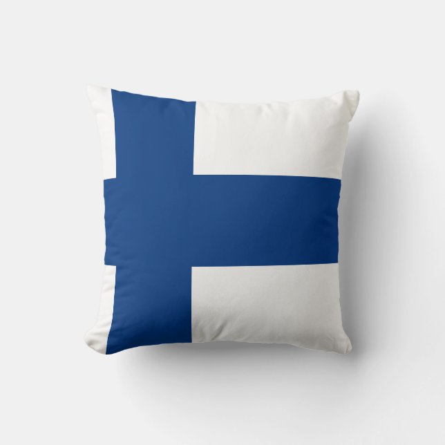 Finnische Flagge Kissen (Vorderseite)