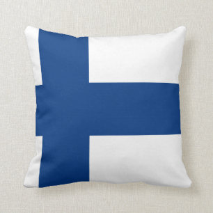 Finnische Flagge Kissen