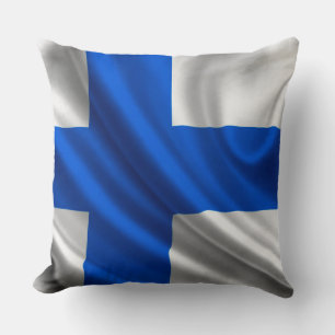 Finnische Flagge Kissen