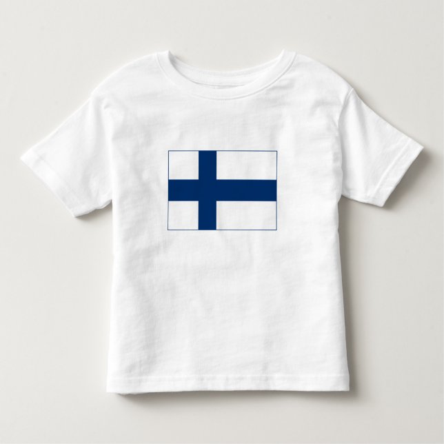 Finnische Flagge Kleinkind T-shirt (Vorderseite)