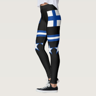 Finnische Flagge Leggings