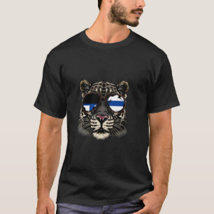 Finnische Flagge Leopard Sonnenbrille Finnische Wu T-Shirt