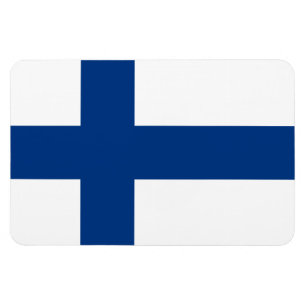 Finnische Flagge Magnet