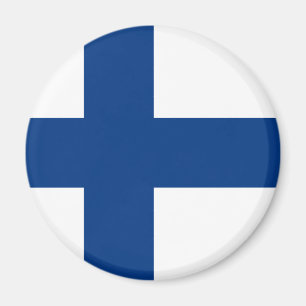 Finnische Flagge Magnet