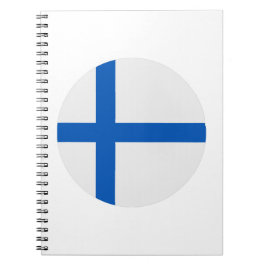 Finnische Flagge Notizblock