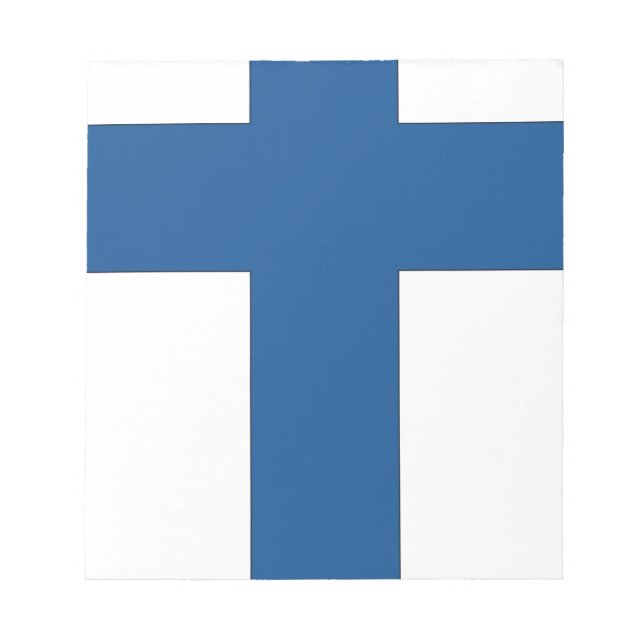 Finnische Flagge Notizblock (Vorderseite)